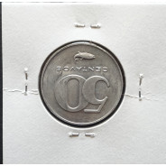 MOEDA DE 50 CENTAVOS 1977 ALUMÍNIO - REPÚBLICA DE CABO VERDE - KRAUSE WORLD COINS CAPE VERDE KM16