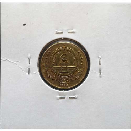 MOEDA DE 1 ESCUDO 1994 AÇO/LATÃO - REPÚBLICA DE CABO VERDE - KRAUSE WORLD COINS CAPE VERDE KM27