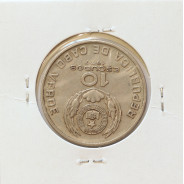 MOEDA DE 10 ESCUDOS 1977 CUPRO- NÍQUEL - REPÚBLICA DE CABO VERDE - KRAUSE WORLD COINS CAPE VERDE KM19