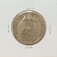 MOEDA DE 10 ESCUDOS 1977 CUPRO- NÍQUEL - REPÚBLICA DE CABO VERDE - KRAUSE WORLD COINS CAPE VERDE KM19