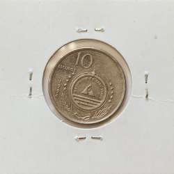 MOEDA DE 10 ESCUDOS 1994 AÇO NIQUELADO - REPÚBLICA DE CABO VERDE - KRAUSE WORLD COINS CAPE VERDE KM32
