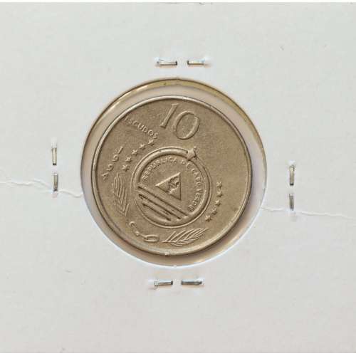 MOEDA DE 10 ESCUDOS 1994 AÇO NIQUELADO - REPÚBLICA DE CABO VERDE - KRAUSE WORLD COINS CAPE VERDE KM32
