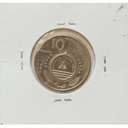 MOEDA DE 10 ESCUDOS 1994 AÇO NIQUELADO - REPÚBLICA DE CABO VERDE - KRAUSE WORLD COINS CAPE VERDE KM41