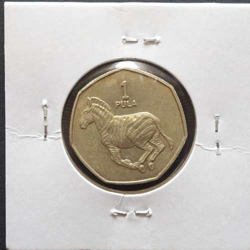 MOEDA DE 1 PULA LATÃO NIQUEL 1991 - BOTSWANA - KRAUSE WORLD COINS BOTSWANA KM 24