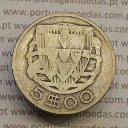 MOEDA 5$00 ESCUDOS "CINCO ESCUDOS" PRATA 1932 (BC) -  REPÚBLICA PORTUGUESA