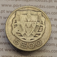 MOEDA 5$00 ESCUDOS "CINCO ESCUDOS" PRATA 1932 (BC) -  REPÚBLICA PORTUGUESA