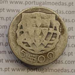 MOEDA 5$00 ESCUDOS "CINCO ESCUDOS" PRATA 1932 (BC- / REG) -  REPÚBLICA PORTUGUESA MOEDA 5$00 ESCUDOS "CINCO ESCUDOS" PRATA 1932 (BC- / REG) -  REPÚBLICA PORTUGUESA