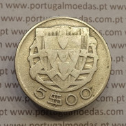 MOEDA 5$00 ESCUDOS "CINCO ESCUDOS" PRATA 1933 (BC) -  REPÚBLICA PORTUGUESA