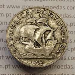 MOEDA 5$00 ESCUDOS "CINCO ESCUDOS" PRATA 1934 (BC) -  REPÚBLICA PORTUGUESA MOEDA 5$00 ESCUDOS "CINCO ESCUDOS" PRATA 1934 (BC) -  REPÚBLICA PORTUGUESA