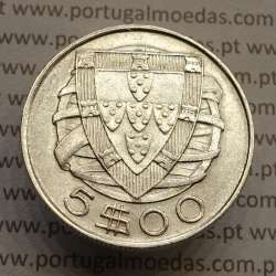 MOEDA 5$00 ESCUDOS "CINCO ESCUDOS" PRATA 1946 (BELA-) -  REPÚBLICA PORTUGUESA