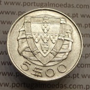 MOEDA 5$00 ESCUDOS "CINCO ESCUDOS" PRATA 1946 (BELA-) -  REPÚBLICA PORTUGUESA