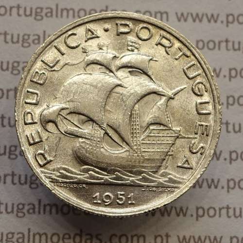 5 escudos 1951 prata, 5$00 1951 prata da República Portuguesa, (Soberba), World Coins Portugal KM 581 5 escudos 1951 prata, 5$00 1951 prata da República Portuguesa, (Soberba), World Coins Portugal KM 581