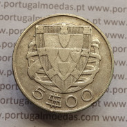 MOEDA 5$00 ESCUDOS "CINCO ESCUDOS" PRATA 1951 (BC) -  REPÚBLICA PORTUGUESA