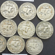 COLEÇÃO COMPLETA DE MOEDAS 5$00 ESCUDOS "CINCO ESCUDOS" PRATA DE 1932  A 1951 - LOTE 11 MOEDAS