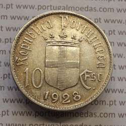Commemorative portuguese coin 10 Escudos silver 1928 Battle of Ourique, 10$00 silver 1928, (VF+), World Coins Portugal KM 579