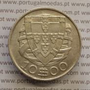 MOEDA 10$00 ESCUDOS "DEZ ESCUDOS" PRATA 1932 (MBC+) -  REPÚBLICA PORTUGUESA