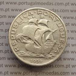 MOEDA 10$00 ESCUDOS "DEZ ESCUDOS" PRATA 1932 (BC+) -  REPÚBLICA PORTUGUESA