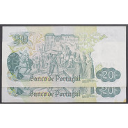 LOTE 2 NOTAS C/ Nº SEGUIDOS - 20 ESCUDOS 1971 (POUCO CIRCULADAS) "20$00 1971 Ch.8 GARCIA DE ORTA