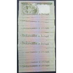 LOTE DE 50 NOTAS C/ NÚMEROS SEGUIDOS - 20 ESCUDOS 1964 (NÃO CIRCULADAS) "20$00 1964 Ch.7 SANTO ANTÓNIO