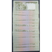 LOTE DE 50 NOTAS C/ NÚMEROS SEGUIDOS - 20 ESCUDOS 1964 (NÃO CIRCULADAS) "20$00 1964 Ch.7 SANTO ANTÓNIO