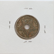 MOEDA DE 10 CENTIMES CUPRO NÍQUEL 1910 - CONGO BELGA - KRAUSE WORLD COINS BELGIAN CONGO KM 18