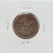 MOEDA DE 50 CENTIMES CUPRO NÍQUEL 1929 - CONGO BELGA - KRAUSE WORLD COINS BELGIAN CONGO KM 22