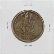 MOEDA DE 1 FRANC CUPRO NÍQUEL 1926 - CONGO BELGA - KRAUSE WORLD COINS BELGIAN CONGO KM 21