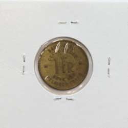 MOEDA DE 1 FRANC LATÃO 1944 - CONGO BELGA - KRAUSE WORLD COINS BELGIAN CONGO KM 26 MOEDA DE 1 FRANC LATÃO 1944 - CONGO BELGA - KRAUSE WORLD COINS BELGIAN CONGO KM 26