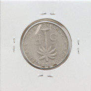 MOEDA DE 5 FRANCS ALUMINIO1958 - CONGO BELGA - KRAUSE WORLD COINS BELGIAN CONGO KM 3