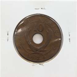 MOEDA DE 10 CENTS BRONZE 1924- ÁFRICA ORIENTAL - KRAUSE WORLD COINS EAST AFRICA KM 19