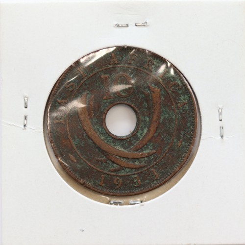 MOEDA DE 10 CENTS BRONZE 1933- ÁFRICA ORIENTAL - KRAUSE WORLD COINS EAST AFRICA KM 19