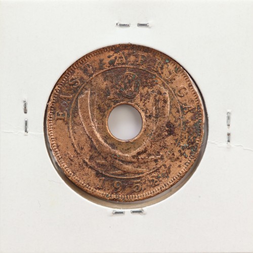 MOEDA DE 10 CENTS BRONZE 1952- ÁFRICA DE ORIENTAL - KRAUSE WORLD COINS EAST AFRICA KM 34