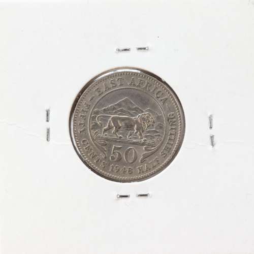 MOEDA DE 50 CENTS CUPRO-NIQUEL 1948- ÁFRICA DE ORIENTAL - KRAUSE WORLD COINS EAST AFRICA KM 30