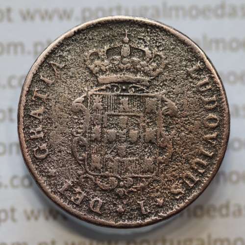 MOEDA 3 RÉIS COBRE (III RÉIS) 1875 (BC) - REI D. LUIS I - WORLD COINS PORTUGAL KM517