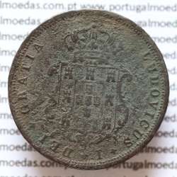MOEDA 5 RÉIS COBRE (V RÉIS) 1871 (BC) - REI D. LUIS I - WORLD COINS PORTUGAL KM513