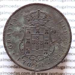 MOEDA 5 RÉIS COBRE (V RÉIS) 1875 (MBC-) - REI D. LUIS I - WORLD COINS PORTUGAL KM513