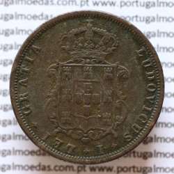 MOEDA 5 RÉIS COBRE (V RÉIS) 1878 (BC) - REI D. LUIS I- WORLD COINS PORTUGAL KM513