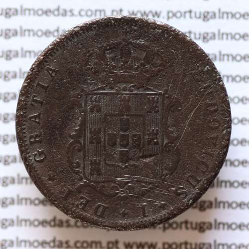MOEDA 5 RÉIS COBRE (V RÉIS) 1878 (BC- / REG) - REI D. LUIS I- WORLD COINS PORTUGAL KM513
