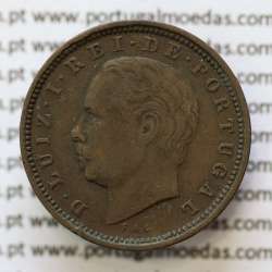 MOEDA 5 RÉIS BRONZE (V RÉIS) 1882 (MBC) - REI D. LUIS I - WORLD COINS PORTUGAL KM525