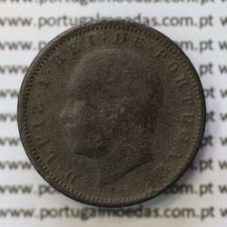 MOEDA 5 RÉIS BRONZE (V RÉIS) 1883 (BC) - REI D. LUIS I - WORLD COINS PORTUGAL KM525