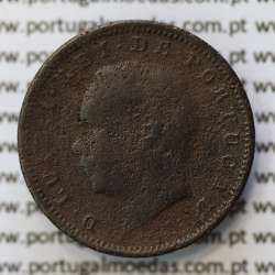 MOEDA 5 RÉIS BRONZE (V RÉIS) 1883 (REG / MC) - REI D. LUIS I - WORLD COINS PORTUGAL KM525