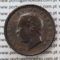 MOEDA 5 RÉIS BRONZE (V RÉIS) 1884 (BC) - REI D. LUIS I - WORLD COINS PORTUGAL KM525