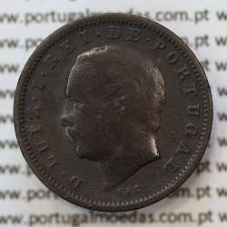 MOEDA 5 RÉIS BRONZE (V RÉIS) 1884 (BC) - REI D. LUIS I - WORLD COINS PORTUGAL KM525