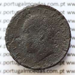MOEDA 5 RÉIS BRONZE (V RÉIS) 1884 (BC- / REG) - REI D. LUIS I - WORLD COINS PORTUGAL KM525
