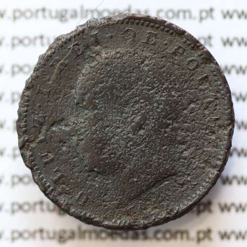 MOEDA 5 RÉIS BRONZE (V RÉIS) 1884 (BC- / REG) - REI D. LUIS I - WORLD COINS PORTUGAL KM525