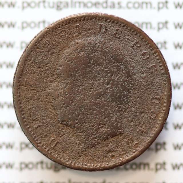 MOEDA 5 RÉIS BRONZE (V RÉIS) 1884 (REG / MC) - REI D. LUIS I - WORLD COINS PORTUGAL KM525