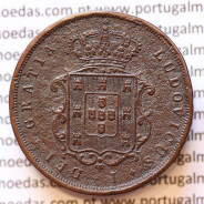 MOEDA 10 RÉIS COBRE (X RÉIS) 1867 (BC) - REI D. LUIS I - WORLD COINS PORTUGAL KM514