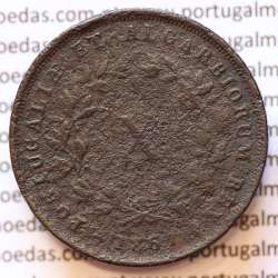MOEDA 10 RÉIS COBRE (X RÉIS) 1867 (BC) - REI D. LUIS I - WORLD COINS PORTUGAL KM514