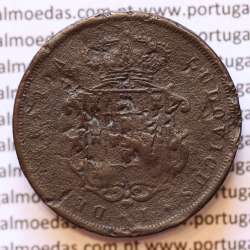MOEDA 10 RÉIS COBRE (X RÉIS) 1868 (BC-) - REI D. LUIS I - WORLD COINS PORTUGAL KM514