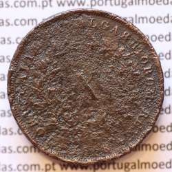 MOEDA 10 RÉIS COBRE (X RÉIS) 1868 (BC-) - REI D. LUIS I - WORLD COINS PORTUGAL KM514